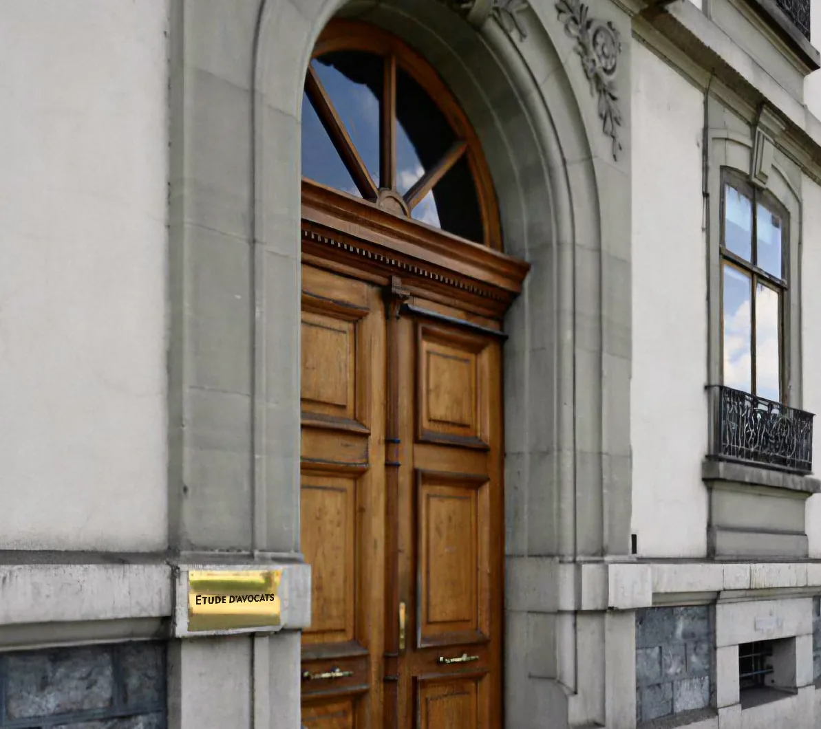 Entrée de l’immeuble, quai Gustave-Ador
